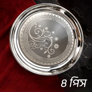 ৪ পিস লতারাজ প্লেট (৪পিস বাটি ফ্রি)